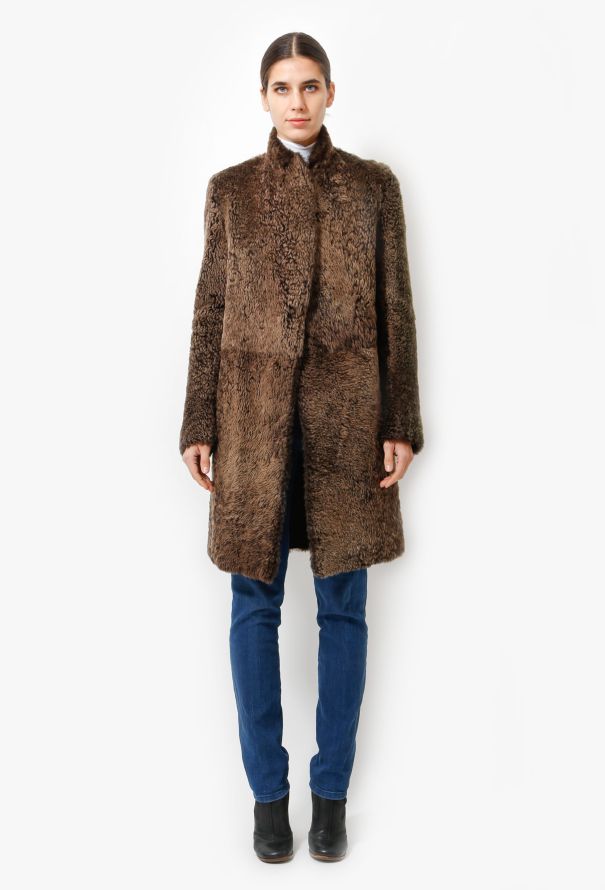 Céline Shearling Fur Coat - 1