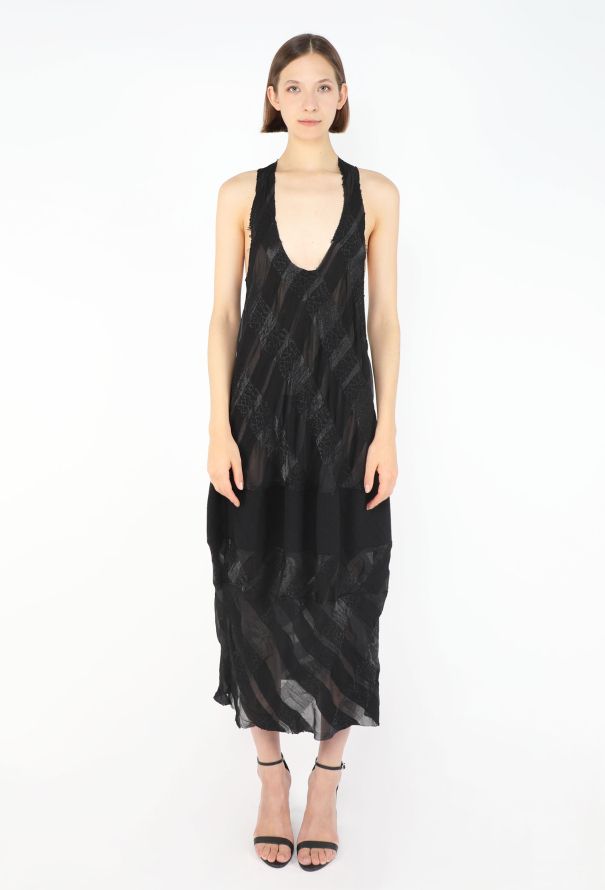 Comme des Garçons Iridescent Banded Slip Dress, 1993 - 1