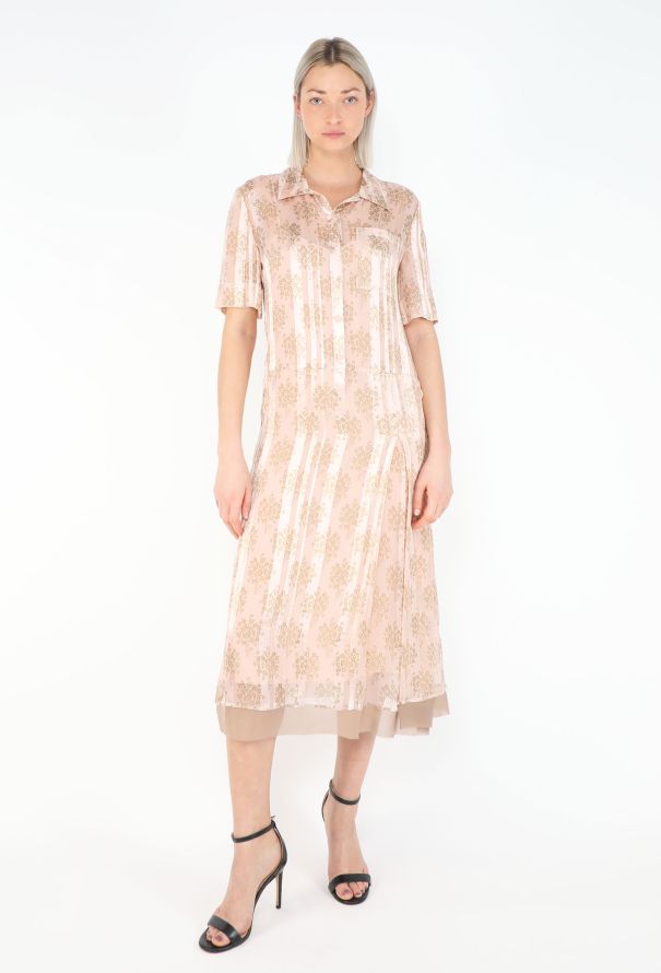 Fendi S/S 2025 Printed Chiffon Dress - 4