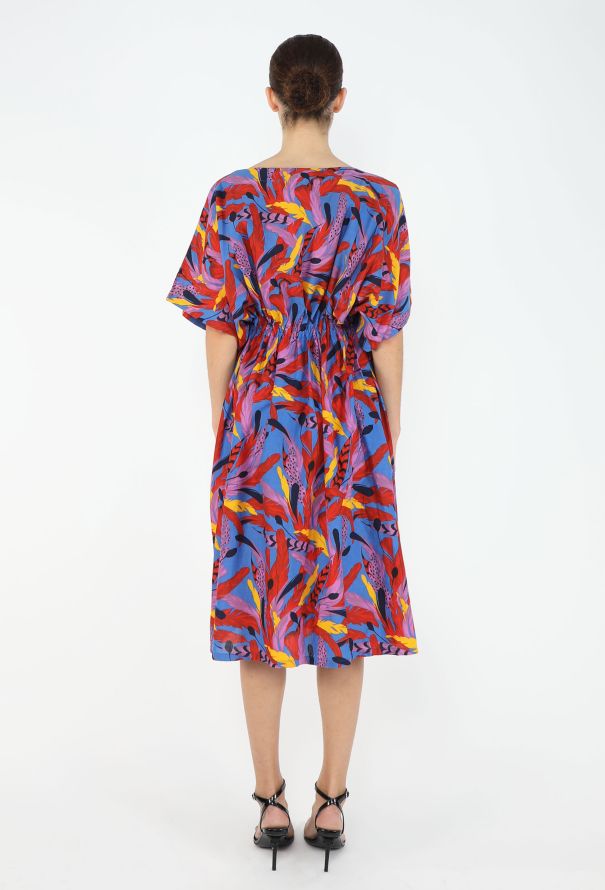 Saint Laurent Vintage Printed Cotton Pareo Dress - 5