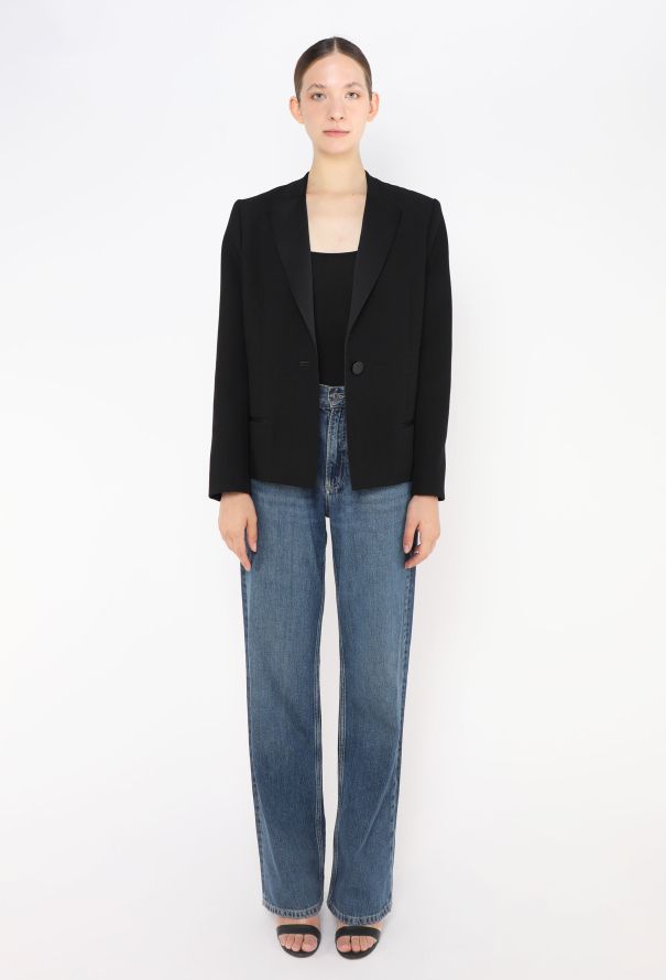 Balenciaga Classic Piqué Smoking Blazer - 3