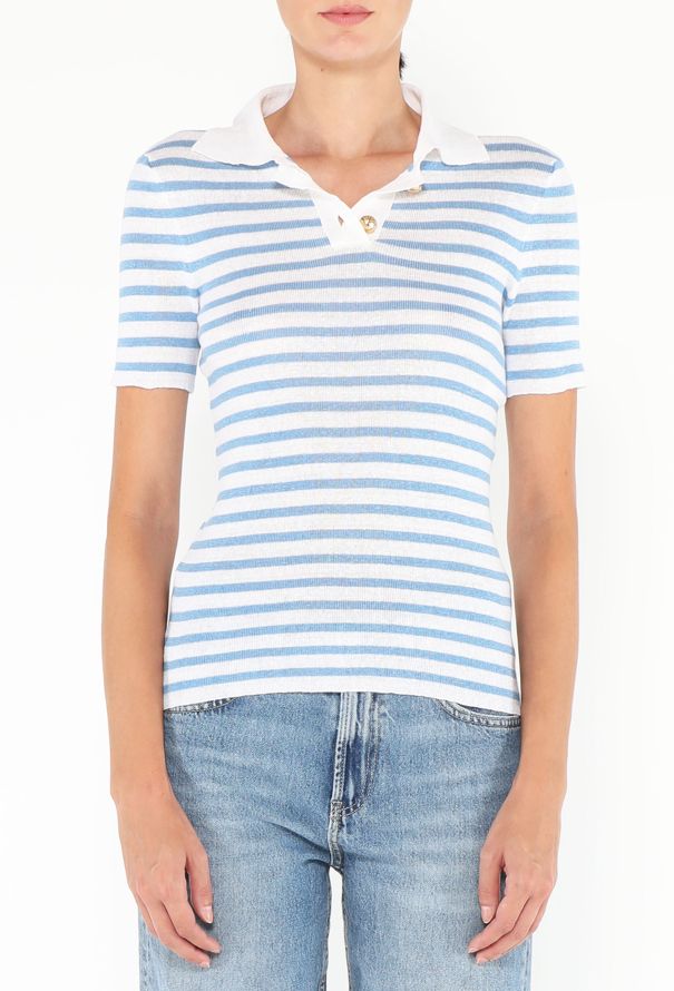 Dior 2022 Striped Knit Polo - 4