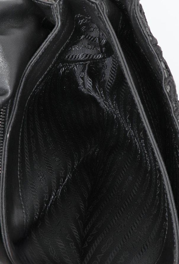 Prada F/W 2008 Guipure Lace Shoulder Bag - 13 Prada F/W 2008 Guipure Lace Shoulder Bag - 13