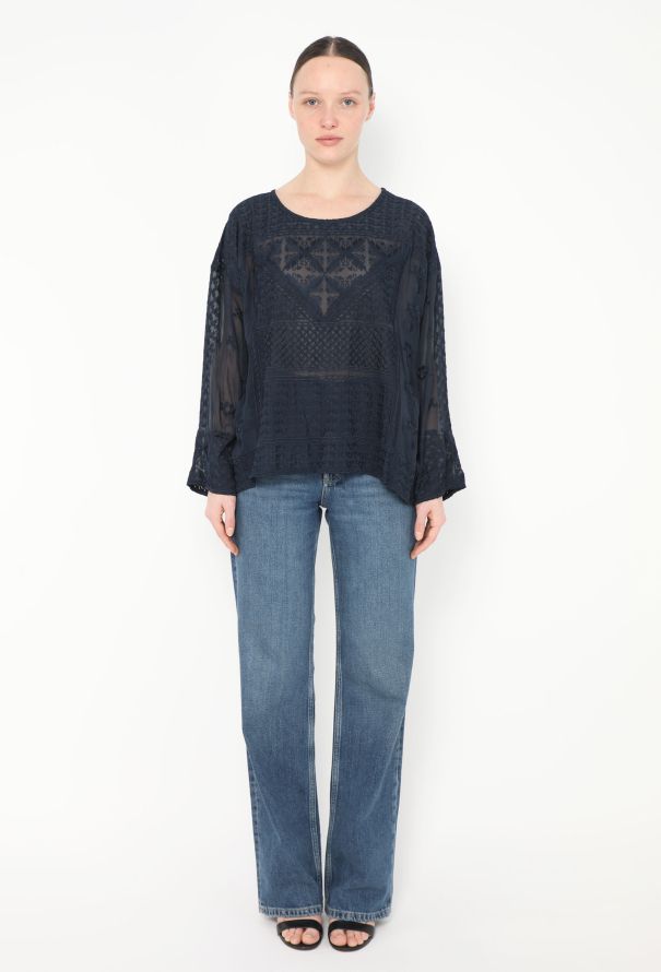 Isabel Marant Embroidered Silk Tunic Top - 2 Isabel Marant Embroidered Silk Tunic Top - 2