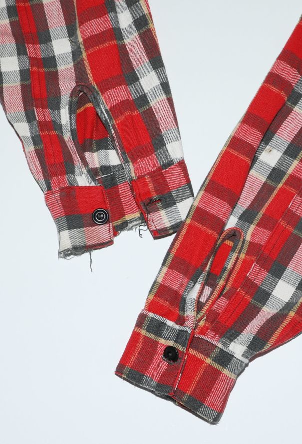 Men's Vintage 1960s Sanforized Flannel Shirt - 8 Men's Vintage 1960s Sanforized Flannel Shirt - 8