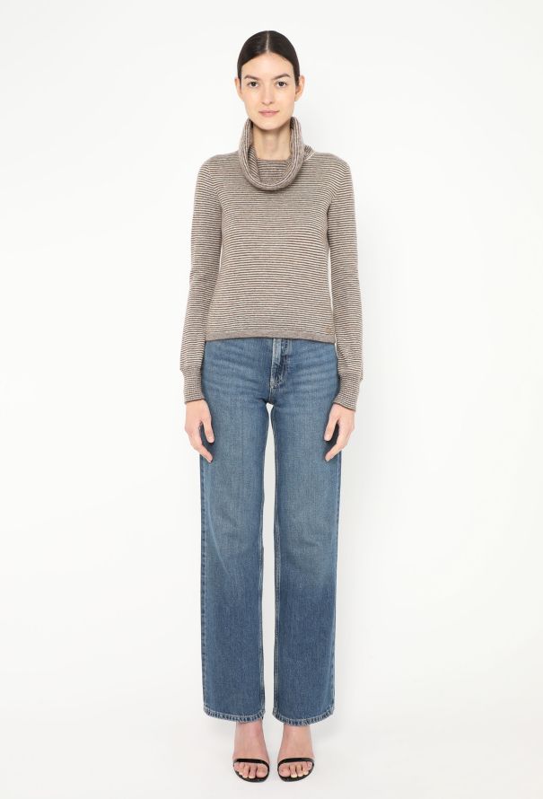 Chanel F/W 2015 Striped Mohair Turtleneck - 3 Chanel F/W 2015 Striped Mohair Turtleneck - 3