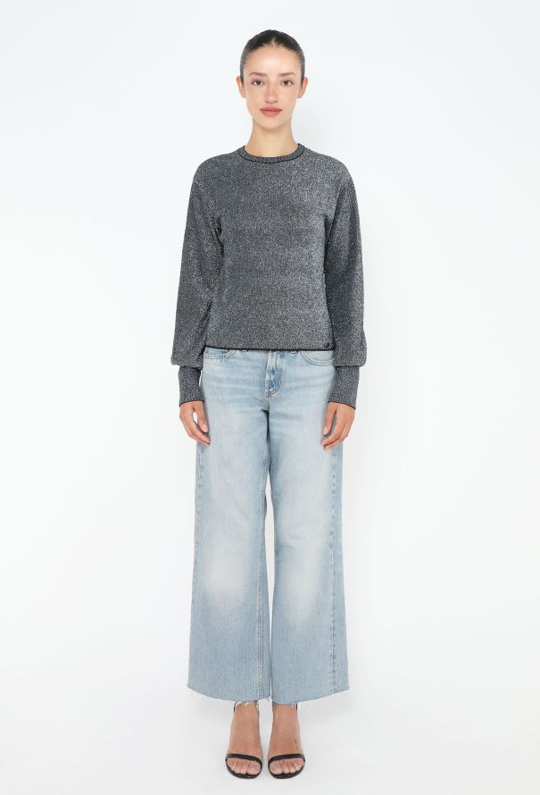 Chanel Iridescent Lamé Knit Pullover - 3