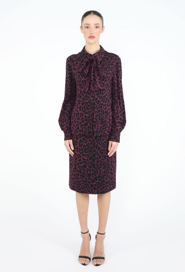 Miu Miu 2015 Leopard Lavallière Ensemble - 4