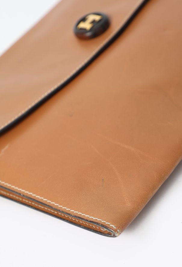 Hermès Vintage Gold Box Rio Clutch - 7