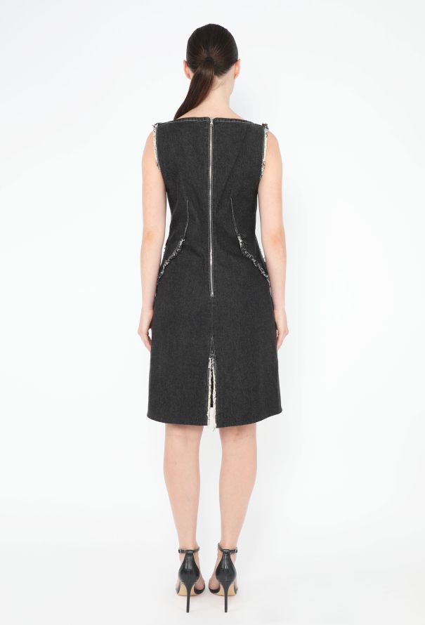 Alexander McQueen 1996 Frayed Denim Dress - 2 Alexander McQueen 1996 Frayed Denim Dress - 2