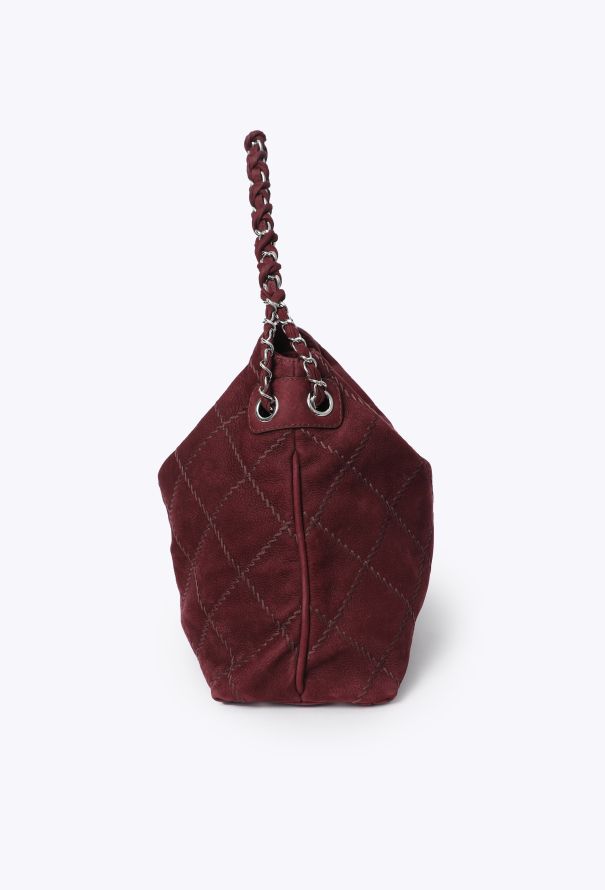 Chanel Quilted French Reviera Nubuck Hobo Bag - 5