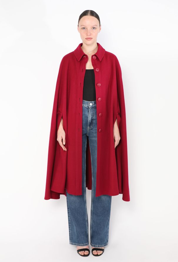 Saint Laurent Rare F/W 1988 Felted Cape - 3 Saint Laurent Rare F/W 1988 Felted Cape - 3