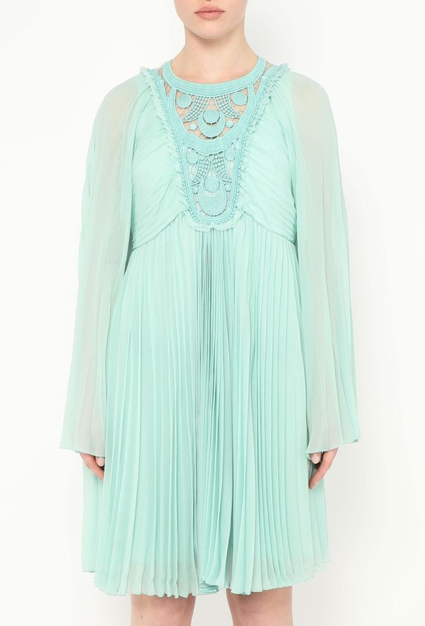 Chloé Resort 2018 Pleated Chiffon Dress - 3