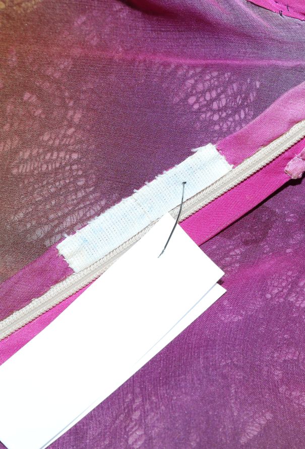 Christian Lacroix Couture 2005 Asymmetrical Lace Overlay Dress - 5