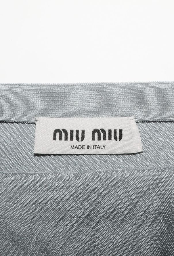 Miu Miu F/W 2025 Ribbed Silk 3-Piece Ensemble - 9