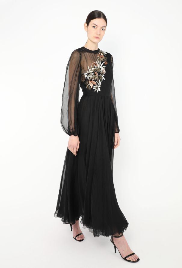 Nina Ricci 1950s Couture Embroidered Gown - 3 Nina Ricci 1950s Couture Embroidered Gown - 3