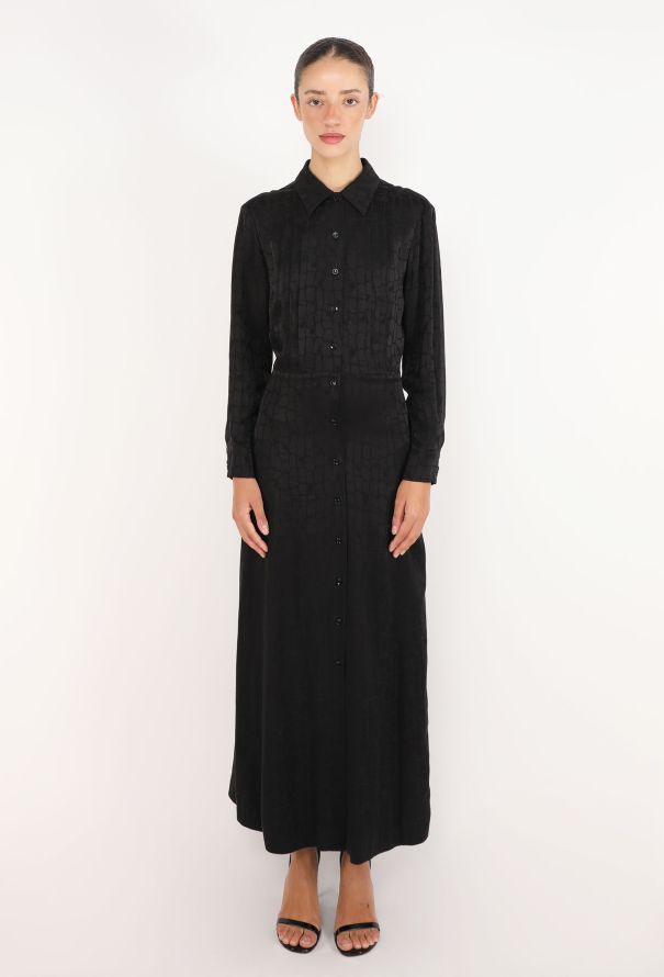Céline Croco Jacquard Silk Dress, 2019 - 2