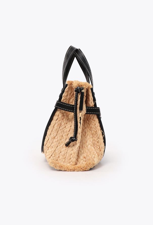 Loewe Small Raffia Gate Top Handle Bag - 4
