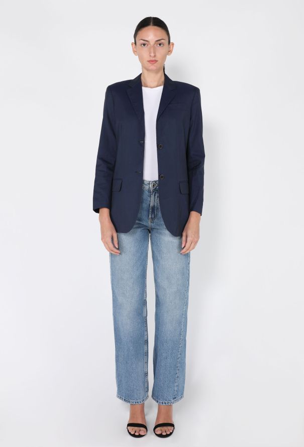 Helmut Lang Tailored Cotton Blazer, 2000s - 4