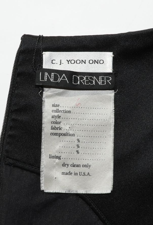 CJ Yoon Ono Satin Pleated Dress, 1990s - 5