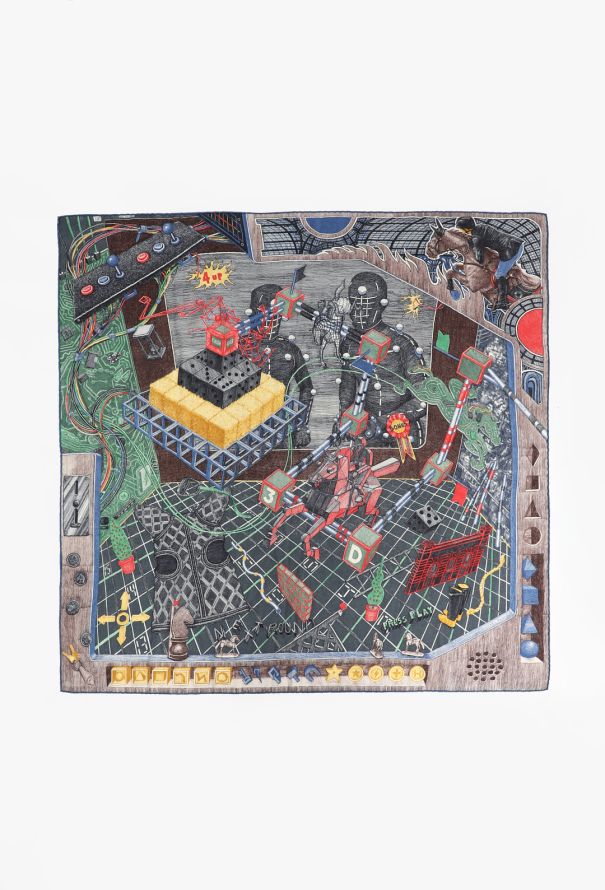 Hermès The Game Cashmere Shawl, 2018 - 1