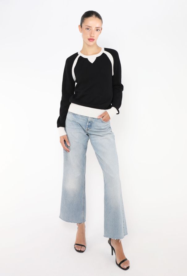 Chanel 2020 Bicolor Cashmere Sweater - 3