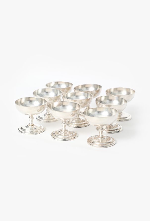 Vintage Objects & Decor 1930s Sterling Silver Ice Cream Cup Set - 2