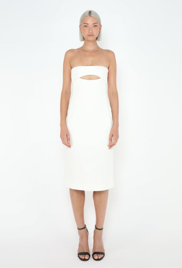 Saint Laurent Resort 2022 Crêpe Bustier Dress - 1
