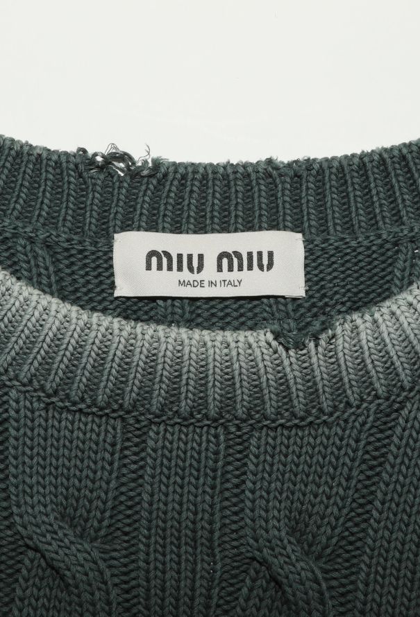 Miu Miu S/S 2022 Cable-Knit Sweater - 6