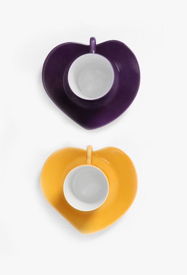 Saint Laurent Vintage Heart Porcelain Espresso Set - 1