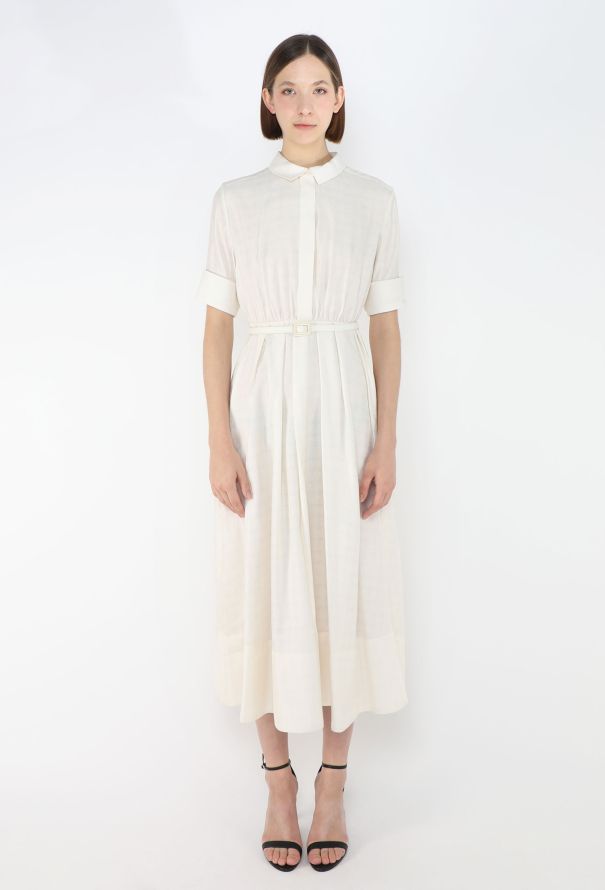 Dior 2022 Jacquard Houndstooth Silk Dress - 2