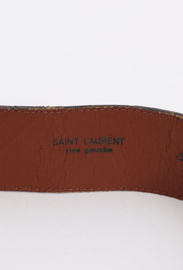 Saint Laurent Vintage Iridescent Striped Belt - 4 Saint Laurent Vintage Iridescent Striped Belt - 4