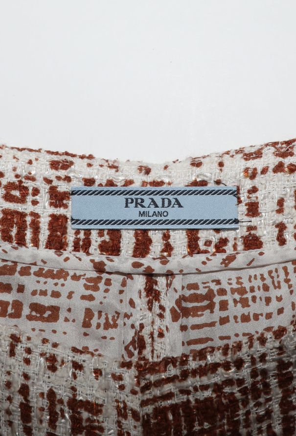 Prada Re-Edition '96 Tweed Bermuda Shorts - 6