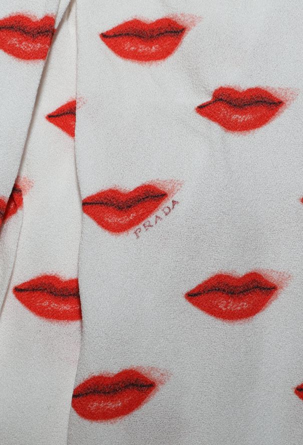 Prada Resort 2012 Lip Print Wrap Skirt - 7