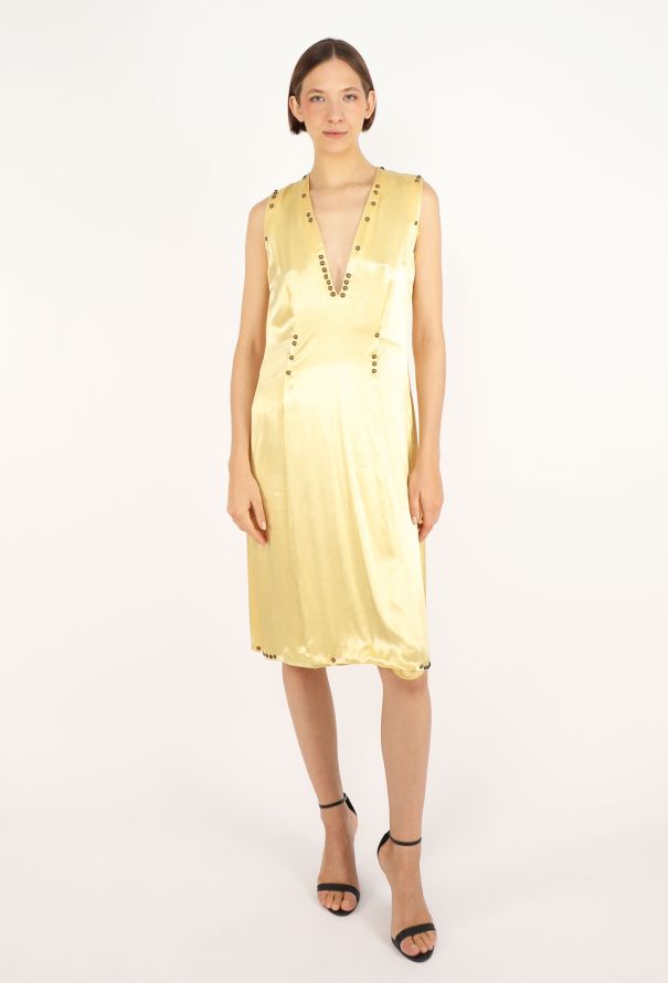 Maison Margiela Studded Satin Dress, F/W 2006 - 4