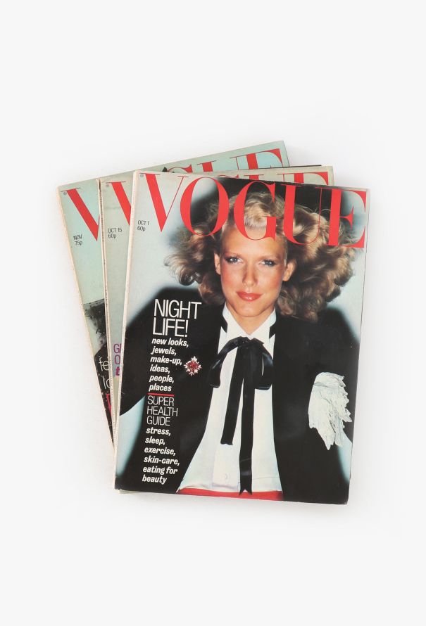 VOGUE UK 1977 Beatrix Miller Issue Trio - 1