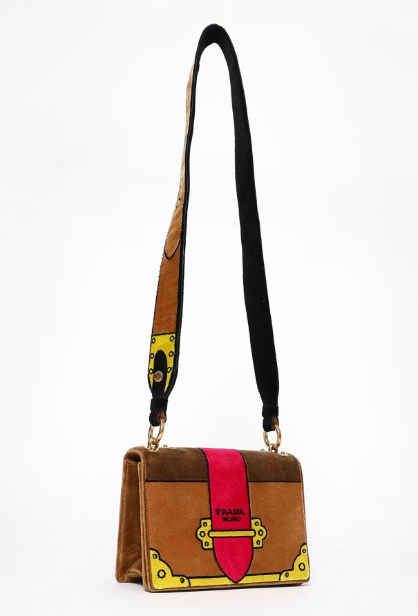 Prada cahier velvet bag on sale