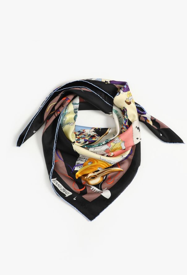 Hermès 'Le Carnaval De Venise' 90cm Silk Carré - 3