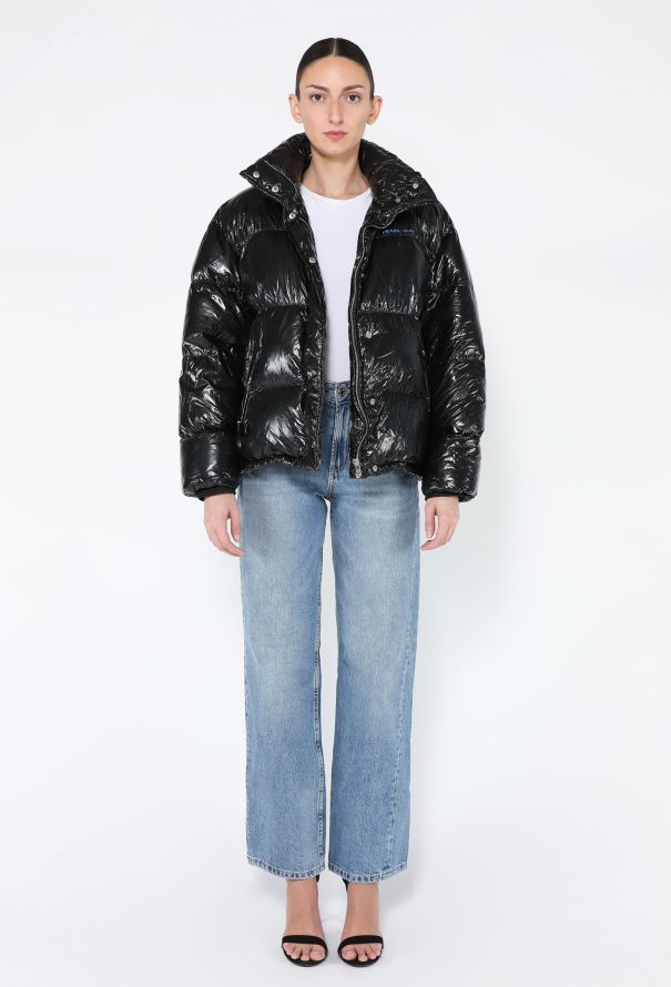 Prada 2018 Cropped Drawstring Nylon Down Jacket - 5