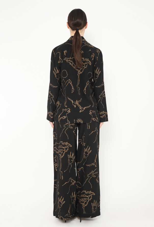 Valentino S/S 2016 Silk Pajama Set - 7