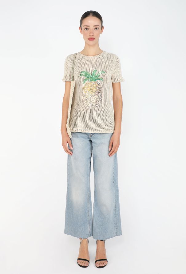Chloé Pineapple Linen Top, 2001 - 3
