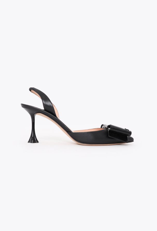 Louis Vuitton 2024 Patent Blossom Bow Slingbacks - 1