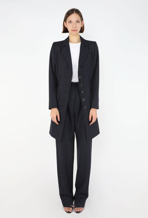 Saint Laurent Vintage Tailored Pinstripe Suit - 3