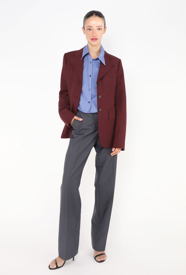 Miu Miu S/S 2025 Mohair Crepe Trousers - 1