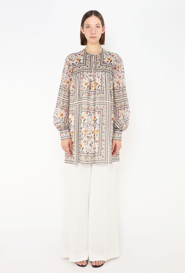 Saint Laurent 2014 Floral Peasant Tunic - 2