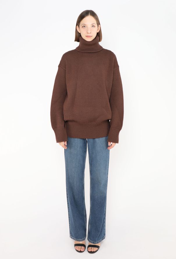 The Row 2021 Ludo Merino Turtleneck Sweater - 3