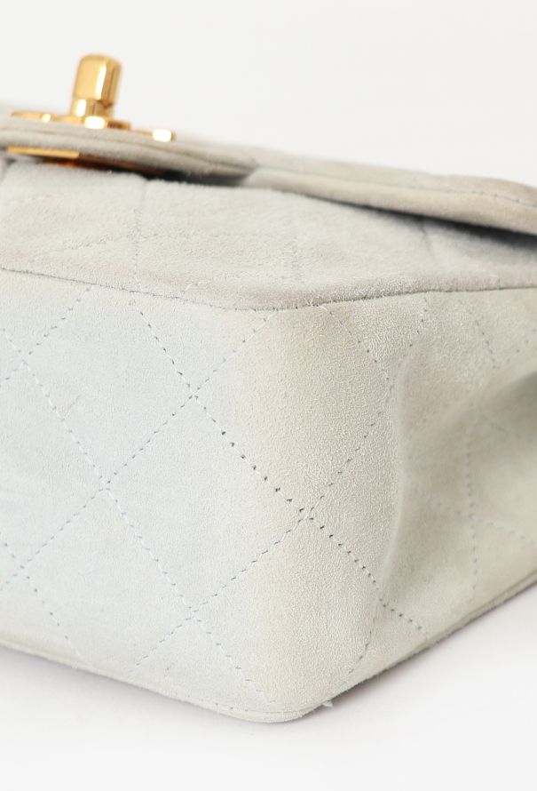 Chanel Suede Mini Square Timeless Bag - 10