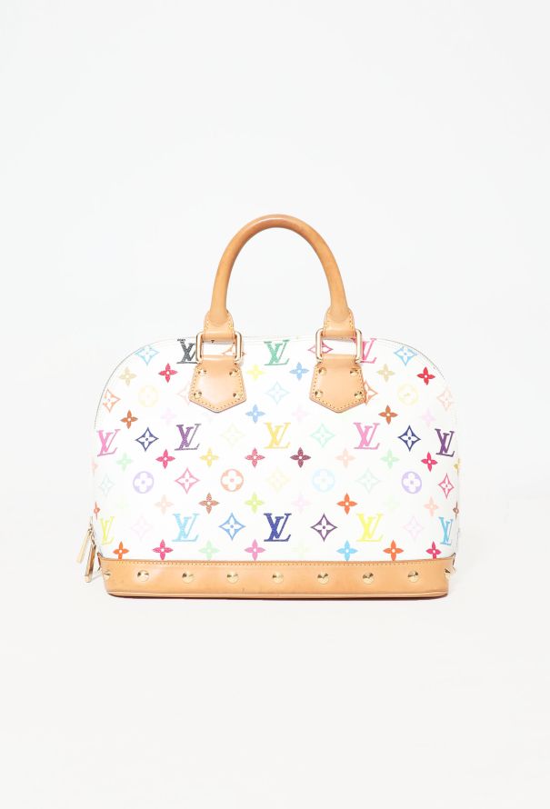 Alma Louis Vuitton Collector Murakami bolso multicolor blanco! Cuero Lienzo  ref.102738 - Joli Closet