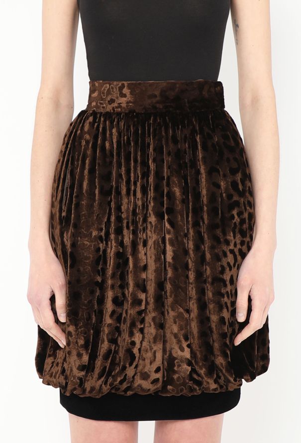 Saint Laurent F/W 1986 Embossed Velvet Ensemble - 5