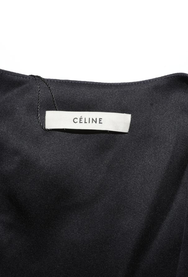 Céline Plunging V-Neck Silk Top - 4